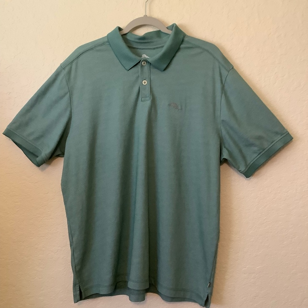 Tommy Bahama Island Zone Men’s XL Green Polo Shirt Classic Style